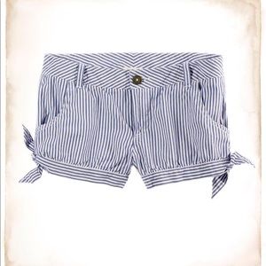 Aerie Beachy Vertical Tie Side Shorts
